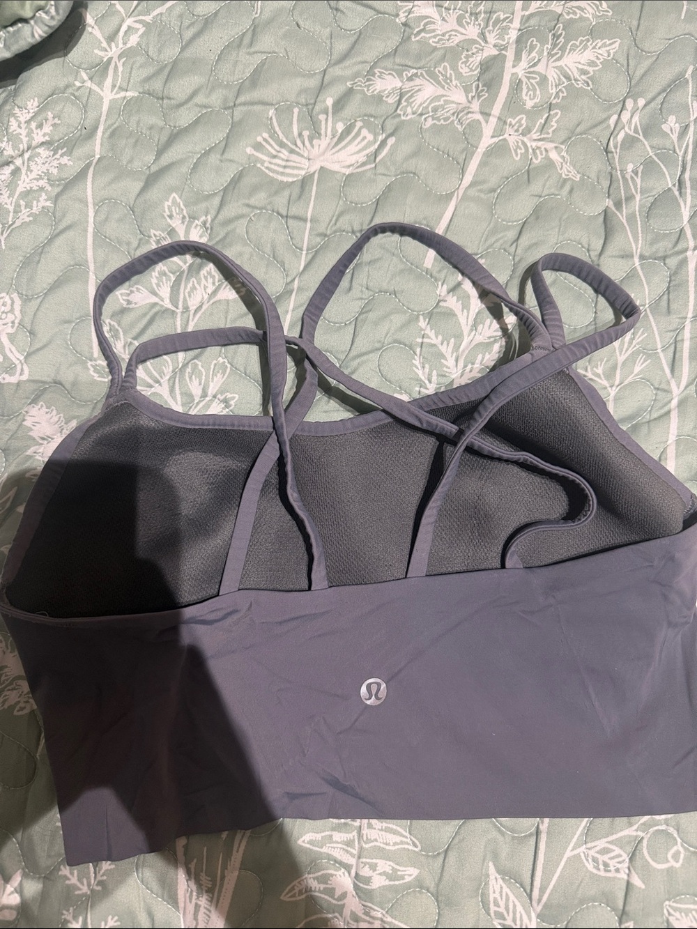 lululemon athletica Strappy Sports Bra in Slate Gray